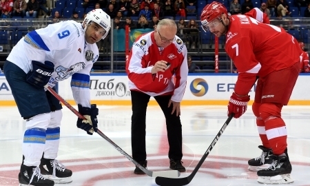 Фоторепортаж матча КХЛ «Спартак» — «Барыс» 4:3 ОТ