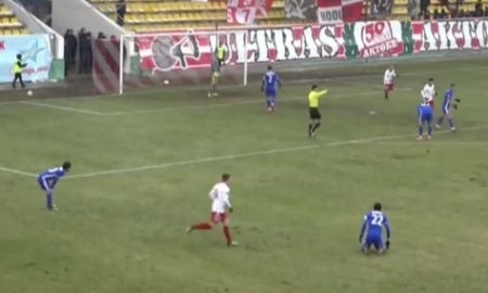 Видео гола Муарема матча Премьер-Лиги «Актобе» — «Ордабасы»