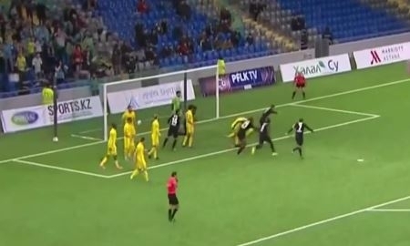Видео гола Абикена матча Премьер-Лиги «Астана» — «Кайрат»