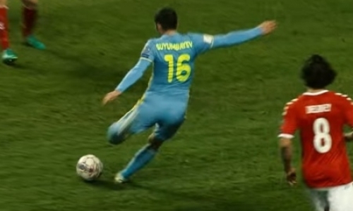 УЕФА включил гол Суюмбаева в ТОП-10 европейской квалификации чемпионата мира-2018