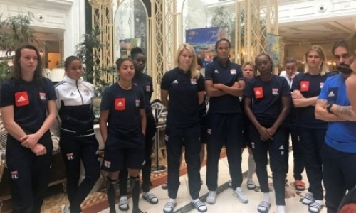 Футболистки из Лиона встретились со студентами французского альянса в Шымкенте