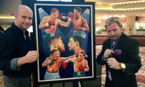 Американский художник посвятил Головкину и «Канело» еще одну картину