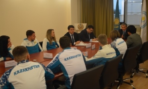 Состоялась встреча вице-министра культуры и спорта РК с казахстанскими биатлонистами