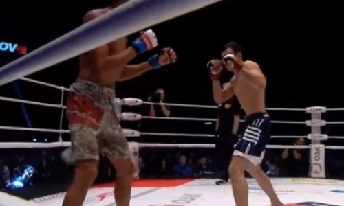 Как Исмагулов избивал бразильца на турнире ММА M-1 Challenge 85