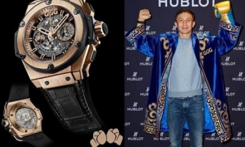 Головкин показал новые дорогие часы от Hublot