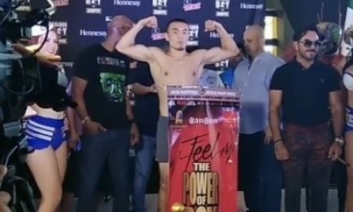 Турсынгалиев прошел взвешивание перед третьим боем на профи-ринге