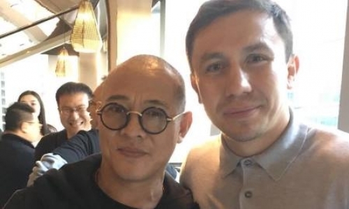 Головкин встретился со звездой боевиков в Китае