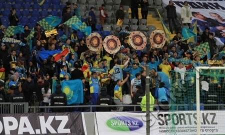 Фоторепортаж с празднования «Астаной» чемпионства-2017