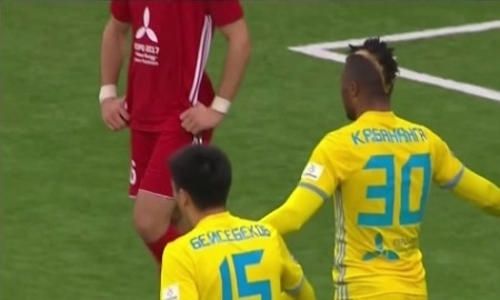 Видео матча Премьер-Лиги «Астана» — «Акжайык» 2:0