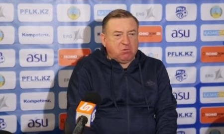 Видео послематчевой пресс-конференции Грозного игры Премьер-Лиги «Иртыш» — «Шахтер» 1:0