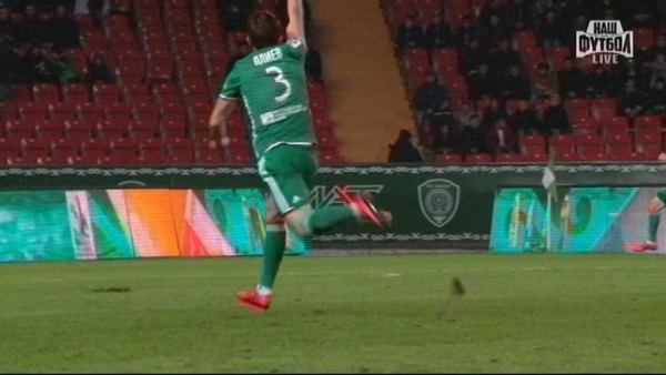 Экс-игрок «Кайрата» Плиев выступает в составе «Ахмата» под разными номерами