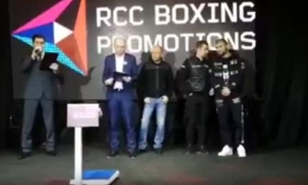 Видео церемонии взвешивания казахстанских боксеров в Екатеринбурге