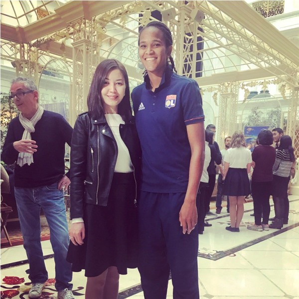 Футболистки из Лиона встретились со студентами французского альянса в Шымкенте