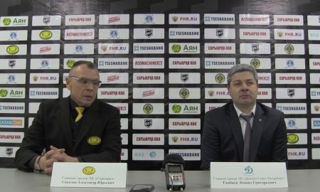 Видео послематчевой пресс-конференции игры ВХЛ «Сарыарка» — «Динамо» 0:3
