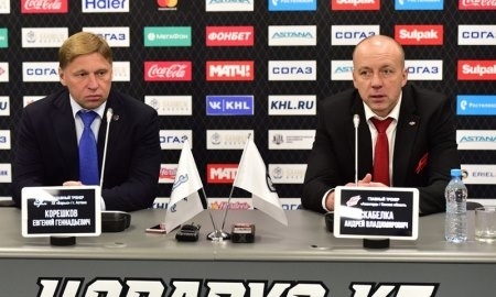 Видео послематчевой пресс-конференции игры КХЛ «Барыс» — «Авангард» 1:2 Б