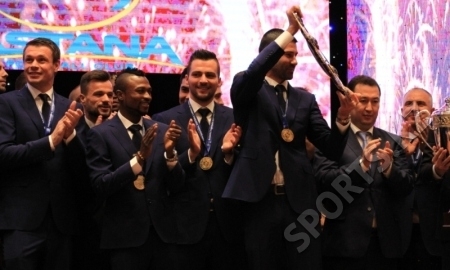 Как «Астана» праздновала четвертое чемпионство