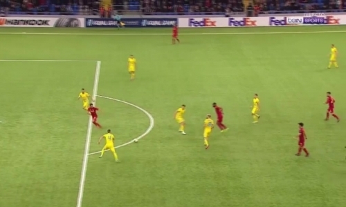 Видео второго гола Бакамбу матча Лиги Европы «Астана» — «Вильярреал»