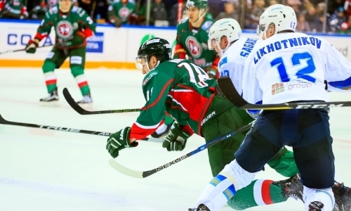 Фото с матча КХЛ «Ак Барс» — «Барыс» 2:0