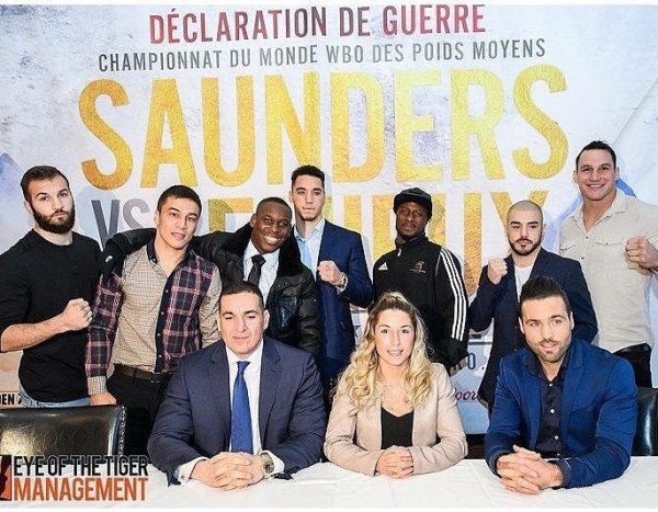 Джукембаев принял участие в пресс-конференции перед боем в андеркарте Сондерса и Лемье