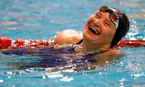 Тараз встретил чемпионку мира по паралимпийскому плаванию Зульфию Габидуллину