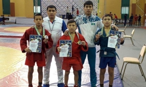 Самбисты из Мангистау завоевали весь комплект медалей на международном турнире в Атырау