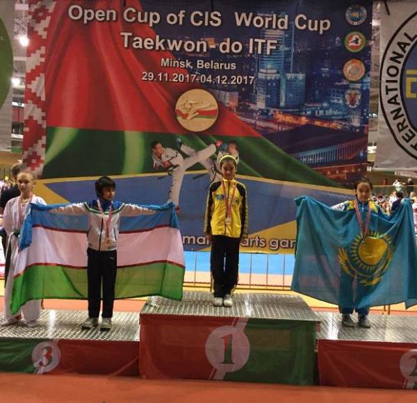 Семиклассница из Экибастуза победила на Кубке мира по тхэквондо