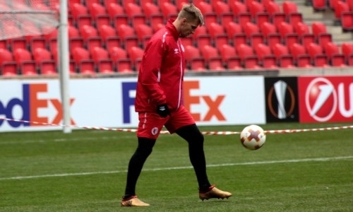 Фоторепортаж с тренировки «Славии» перед матчем с «Астаной»