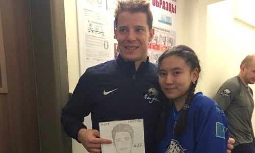 Болельщица «Барыса» нарисовала портреты игроков