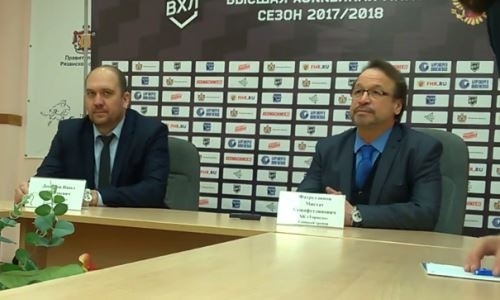 Видео послематчевой пресс-конференции игры ВХЛ «Рязань» — «Торпедо» 0:1