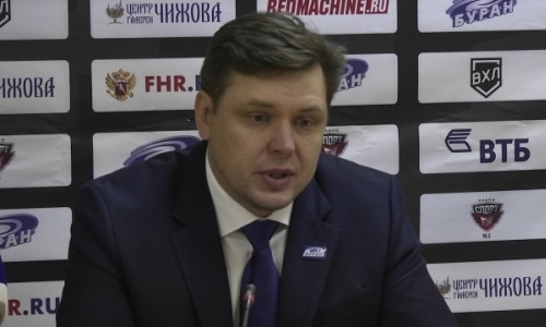 Видео послематчевой пресс-конференции игры ВХЛ «Буран» — «Торпедо» 4:3