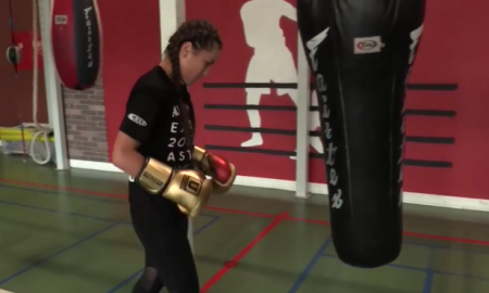 Видео первой тренировки Фирузы Шариповой в Алматы перед боем с Джемиллой Гонтарюк