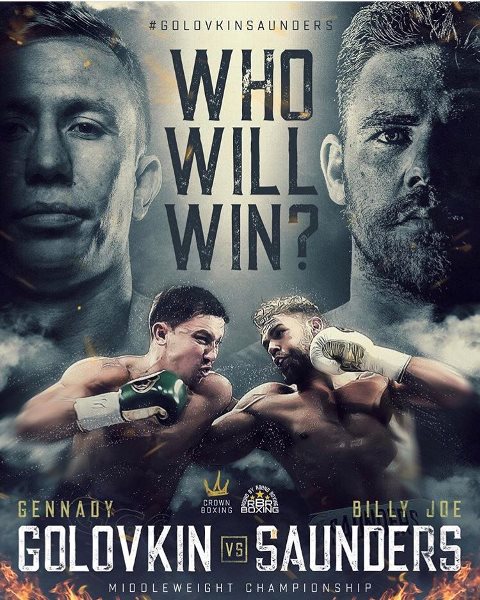 Представлен промо-постер боя Головкин — Сондерс