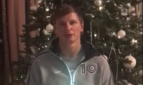 Футболисты «Кайрата» поздравили казахстанцев с Новым годом