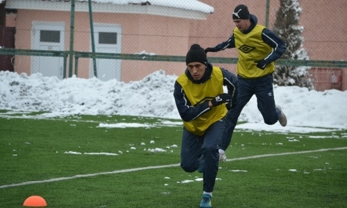 Игроки «Кайрата» на просмотре в «Алтае»