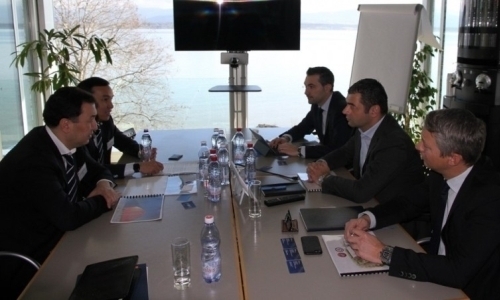 Руководители КФФ встретились с генеральным секретарем УЕФА