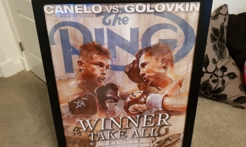 Журнал The Ring украсил офис редакции картиной Головкина