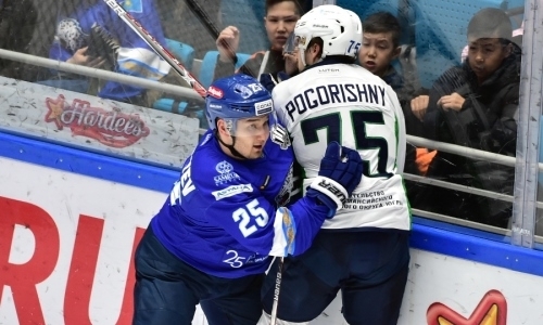 Фоторепортаж с матча КХЛ «Барыс» — «Югра» 2:3