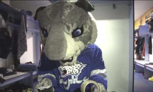 Как талисман «Барыса» приглашал всех на Матч звезд в Астане