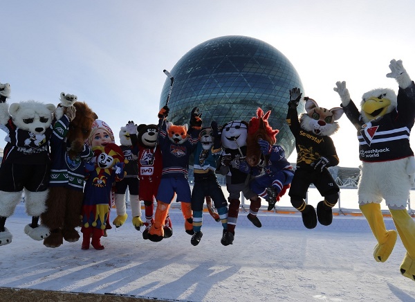 Главные звёзды Галактики КХЛ. Лучшие фото Недели Звёзд хоккея в Астане