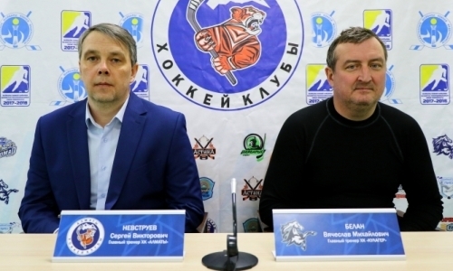 Видео послематчевой пресс-конференции игр чемпионата РК «Алматы» — «Кулагер» 4:3, 4:2