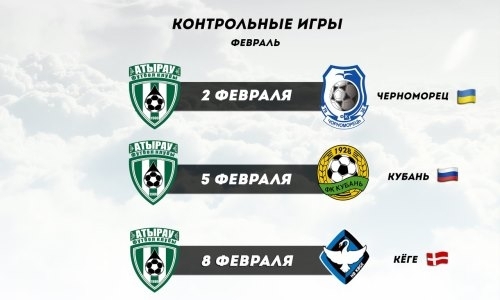 «Атырау» озвучил спарринг-партнеров на товарищеские матчи на УТС
