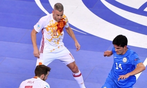 Сборная Казахстана играет вничью с Испанией после дополнительного времени