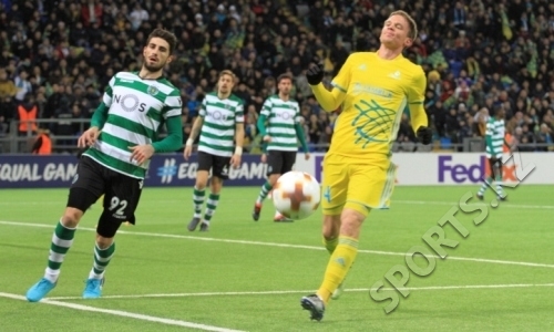 Статистика матча Лиги Европы «Астана» — «Спортинг» 1:3