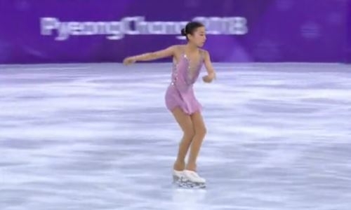 Фигуристка Турсынбаева выполнила произвольную программу на Олимпиаде-2018, став промежуточным лидером