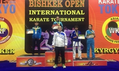 Семь медалей привезли мангистауские каратисты с международного турнира в Бишкеке
