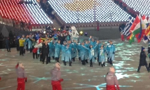 Сборная Казахстана совершила проход на церемонии закрытия Олимпиады-2018