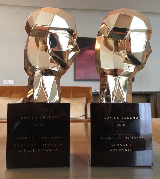 Как выглядят врученные Головкину в Сочи награды «Легенды бокса»