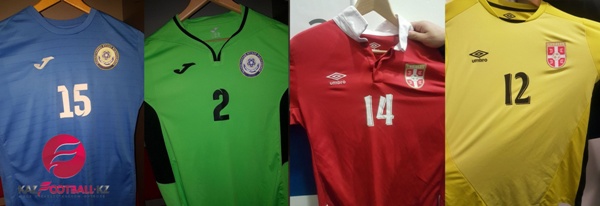 Сербия и Казахстан выбрали формы на матч четвертьфинала ЕВРО-2018