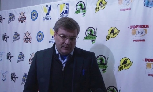 Видео послематчевой пресс-конференции игр чемпионата РК «Арлан» — «Астана» 7:5, 5:2