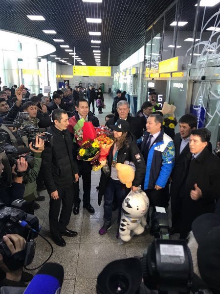 В Алматы встретили Юлию Галышеву